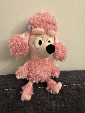 Coco Pink Poodle Soft Toy Plush Bluey & Friends Stuffed Animal 7” PD5